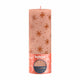 Bolsius stompkaars creamy caramel + print 19x6.8 cm