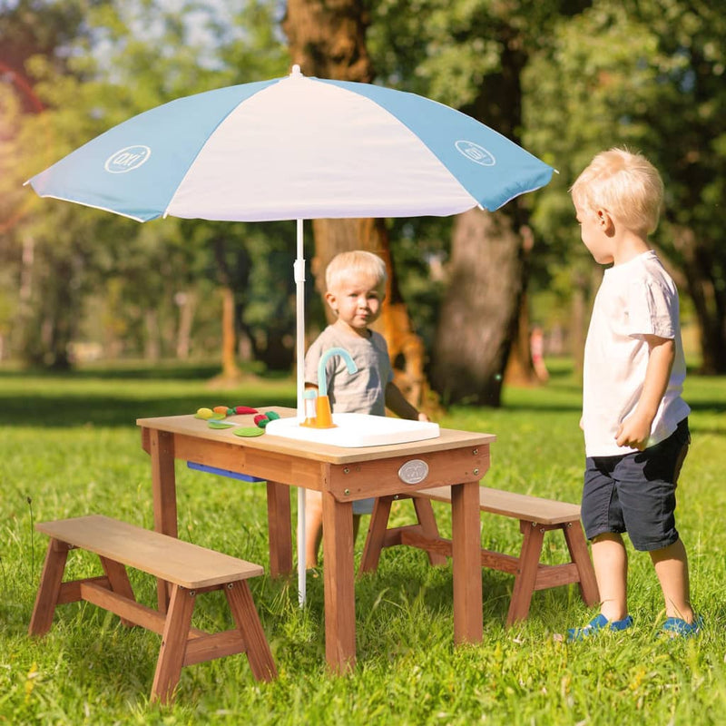 Load image into Gallery viewer, AXI AXI Zanden waterpicknicktafel Dennis met speelkeuken en bankjes
