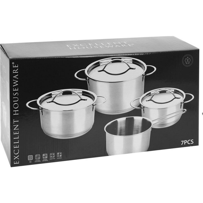 Load image into Gallery viewer, Excellent houseware pannenset 7-delig rvs
