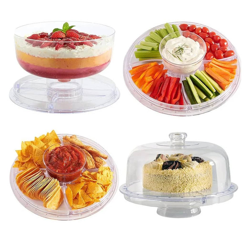 Load image into Gallery viewer, Excellent houseware serveerschaal (6-in-1)
