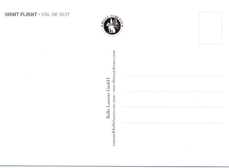 Load image into Gallery viewer, Prentbriefkaart cd01: night flight. 6 st

