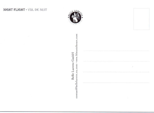 Prentbriefkaart cd01: night flight. 6 st