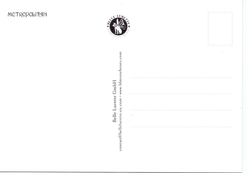 Load image into Gallery viewer, Prentbriefkaart cd02: metropolitain 6 st
