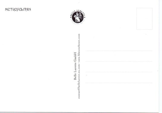 Prentbriefkaart cd02: metropolitain 6 st