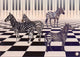 Prentbriefkaart cd03: piano zebra 6 st