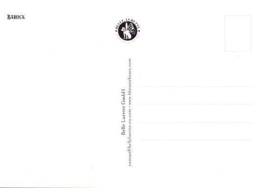 Prentbriefkaart cd04: barock 6 st