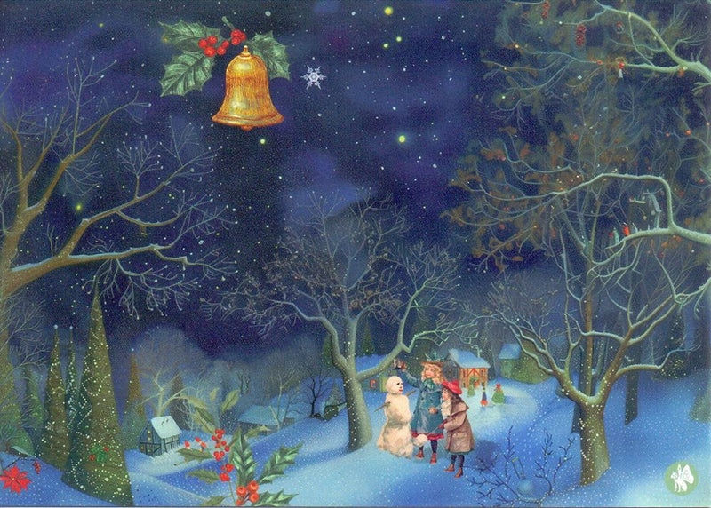 Load image into Gallery viewer, Prentbriefkaart cd11: christmas sno 6 st
