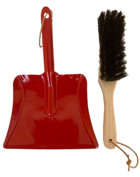 Kinder blik rood en kinderhandbor 24 cm