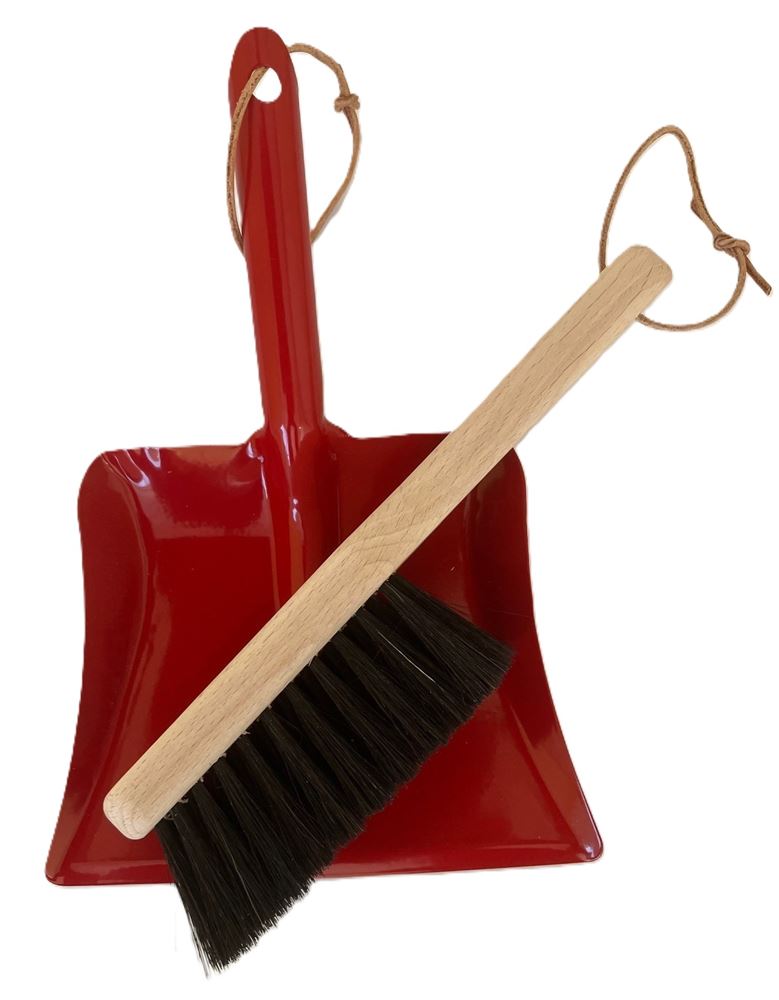 Load image into Gallery viewer, Kinder blik rood en kinderhandbor 24 cm
