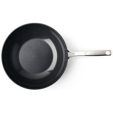 Bk superior ceramic wokpan 30 cm zwart