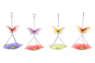 Countryfield vogelvoeder hanger met vlinder veelkleurig 24,5x24,5xh45cm