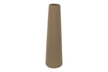 Countryfield vaas ro nohr xl beige 12,5x12,5xh49cm aardewerk