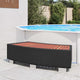 Vidaxl spatrap 92x45x25 cm poly rattan zwart