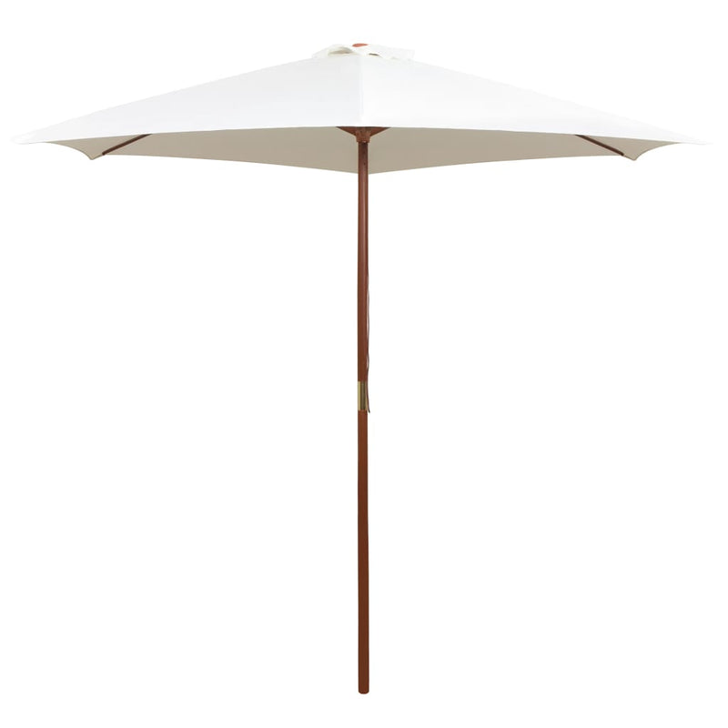 Load image into Gallery viewer, Vidaxl parasol 270x270 cm houten paal crèmewit
