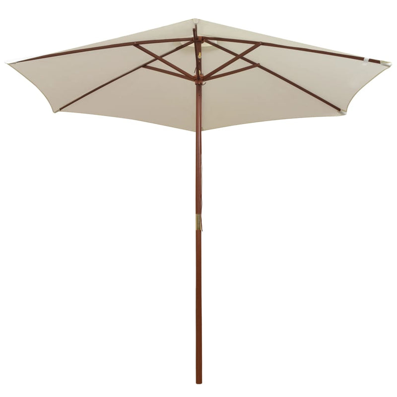 Load image into Gallery viewer, Vidaxl parasol 270x270 cm houten paal crèmewit
