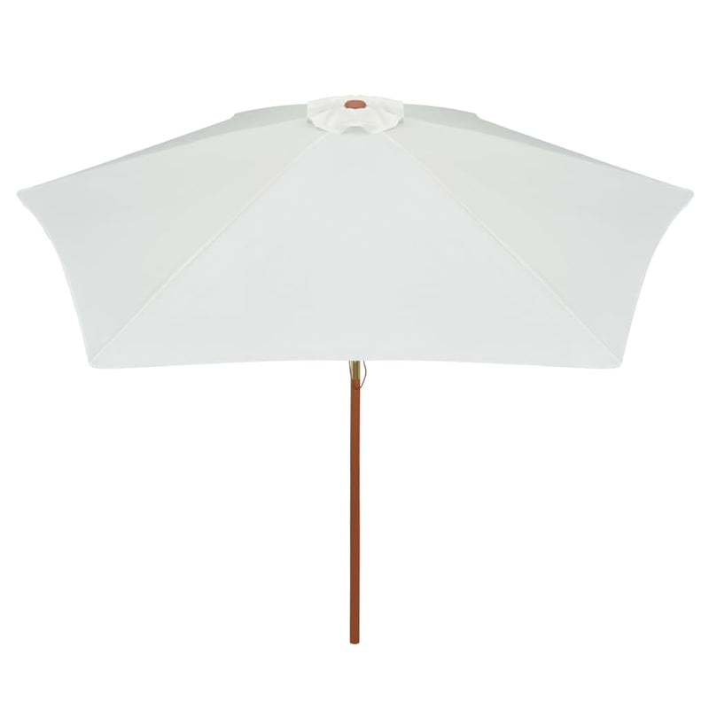 Load image into Gallery viewer, Vidaxl parasol 270x270 cm houten paal crèmewit
