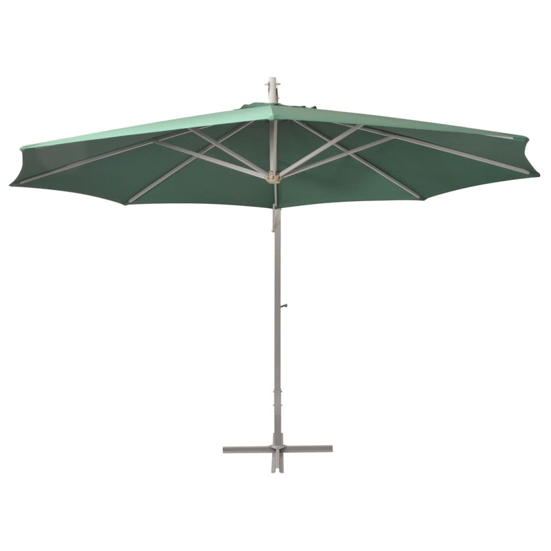 Load image into Gallery viewer, VidaXL Zweefparasol met aluminium paal 350 cm groen
