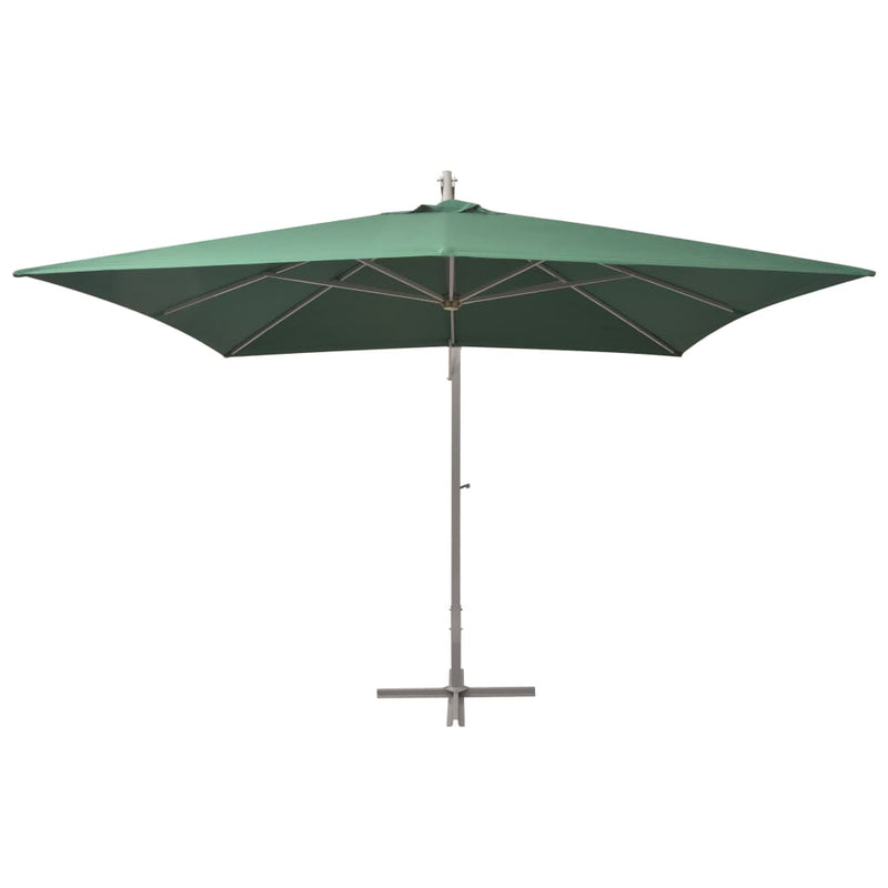 Load image into Gallery viewer, Vidaxl zweefparasol met aluminium paal 300x300 cm groen
