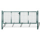 VidaXL Poort 306x175 cm staal groen