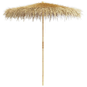 Vidaxl parasol van bamboe met dak van bananenbladeren 210 cm