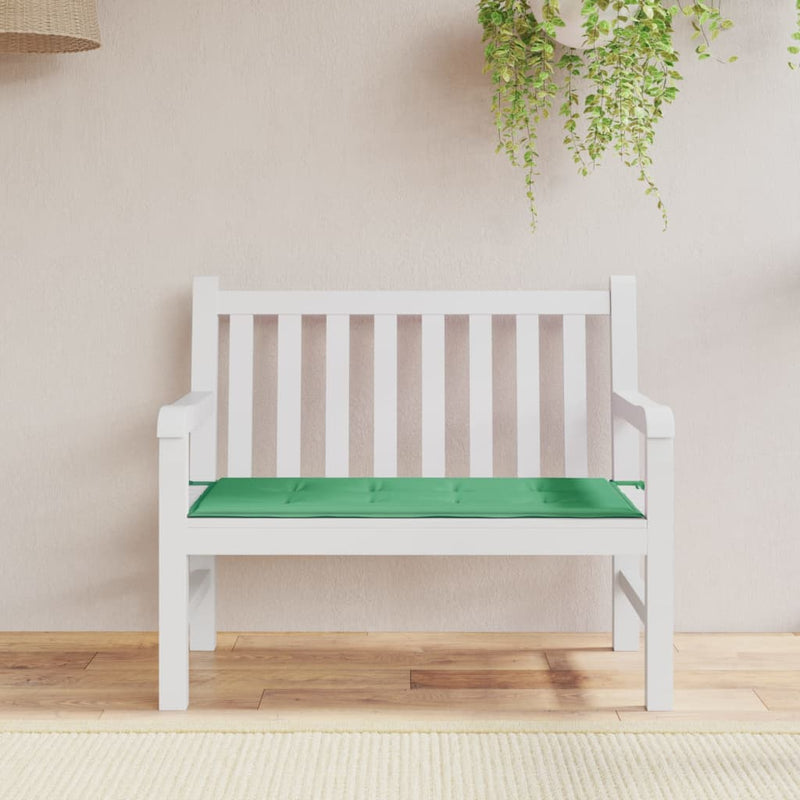 Load image into Gallery viewer, Vidaxl tuinbankkussen 100x50x3 cm oxford stof groen
