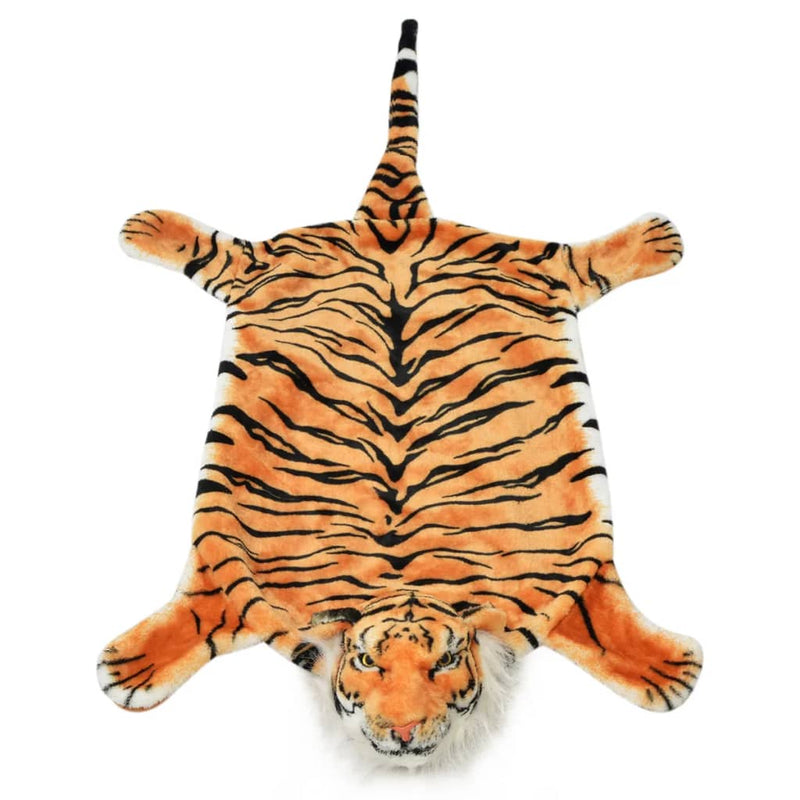 Load image into Gallery viewer, Vidaxl tijgervloerkleed pluche 144 cm bruin
