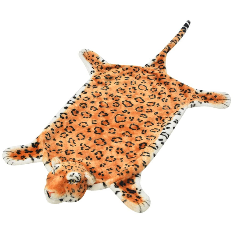 Afbeelding laden in galerijviewer, Vidaxl luipaardvloerkleed pluche 139 cm bruin
