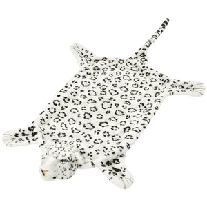 Vidaxl luipaardvloerkleed pluche 139 cm wit