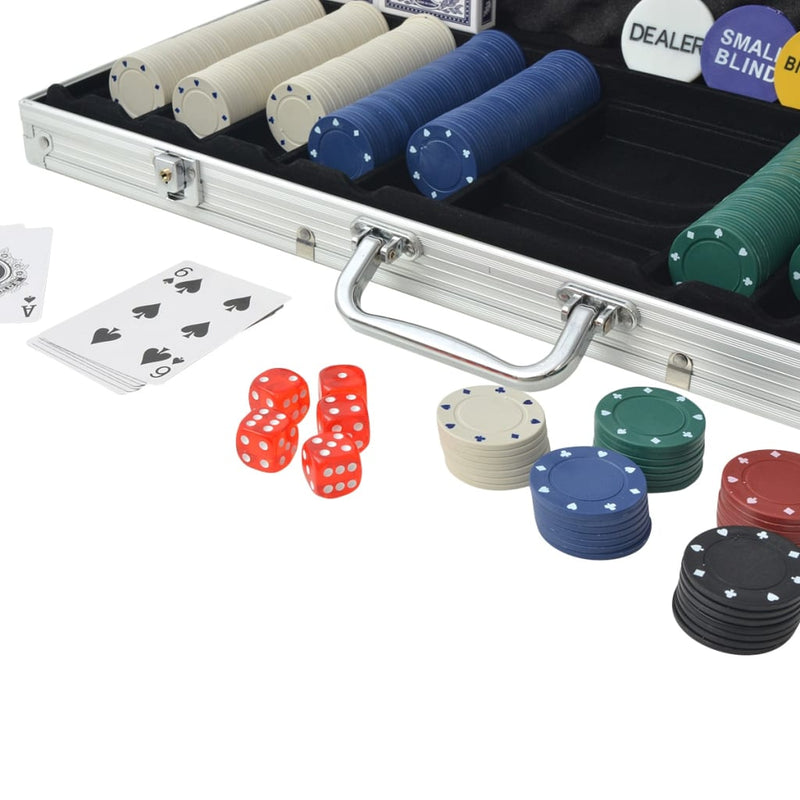 Load image into Gallery viewer, Vidaxl pokerset met 500 chips aluminium
