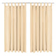 Vidaxl micro-satijnen gordijnen met lussen 140x175 cm beige 2 st