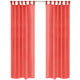 Vidaxl gordijnen voile 140x225 cm rood 2 st