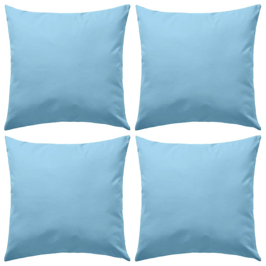 Vidaxl buitenkussens 45x45 cm lichtblauw 4 st
