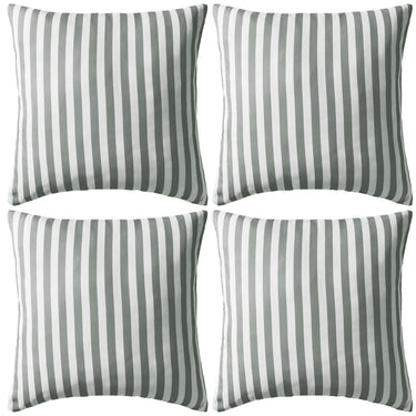 Vidaxl buitenkussens 45x45 cm gestreept grijs 4 st
