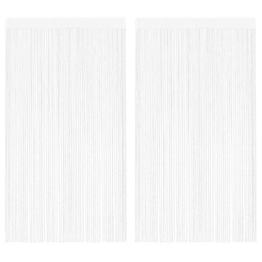 Vidaxl draadgordijnen 2 st 100x250 cm wit