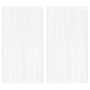 Vidaxl draadgordijnen 2 st 100x250 cm wit