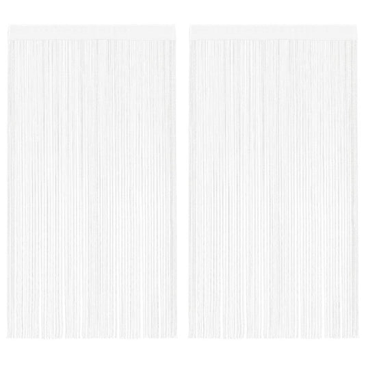 Vidaxl draadgordijnen 2 st 140x250 cm wit