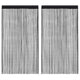 Vidaxl draadgordijnen 2 st 100x250 cm zwart