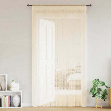 Vidaxl draadgordijnen 100x250 cm crème 2 st