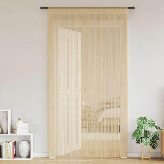 Vidaxl draadgordijnen 100x250 cm beige 2 st