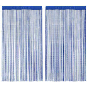 Vidaxl draadgordijnen 100x250 cm blauw 2 st
