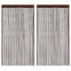 Vidaxl draadgordijnen 140x250 cm bruin 2 st