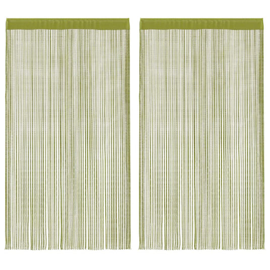 Vidaxl draadgordijnen 140x250 cm groen 2 st