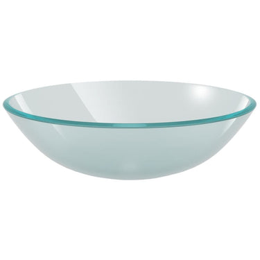 Vidaxl wasbak gehard glas 42 cm matglas
