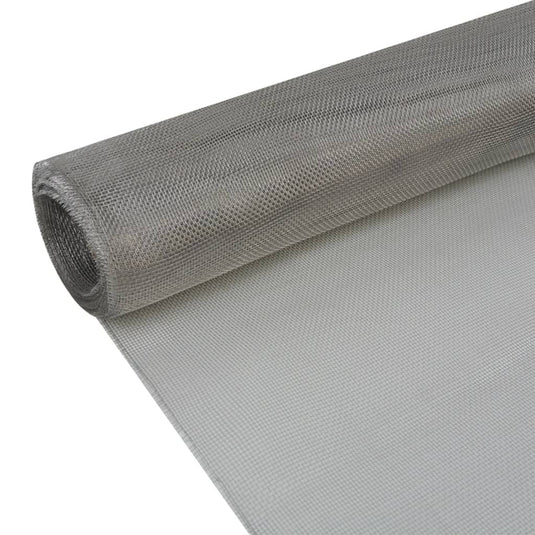 Vidaxl gaas 100x500 cm roestvrij staal zilverkleurig