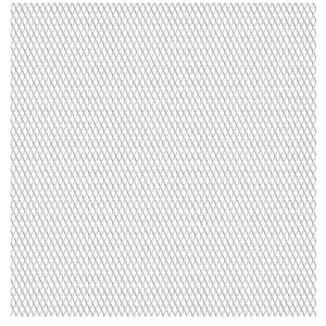 Vidaxl draadhek 100x85 cm 30x17x2,5 mm roestvrij staal