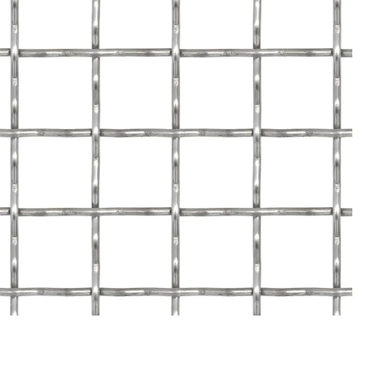 Vidaxl draadhek geweven gaas 50x50 cm 11x11x2 mm roestvrij staal