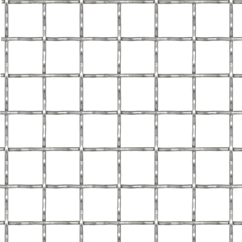 Load image into Gallery viewer, Vidaxl draadhek geweven gaas 50x50 cm 21x21x2,5 mm roestvrij staal
