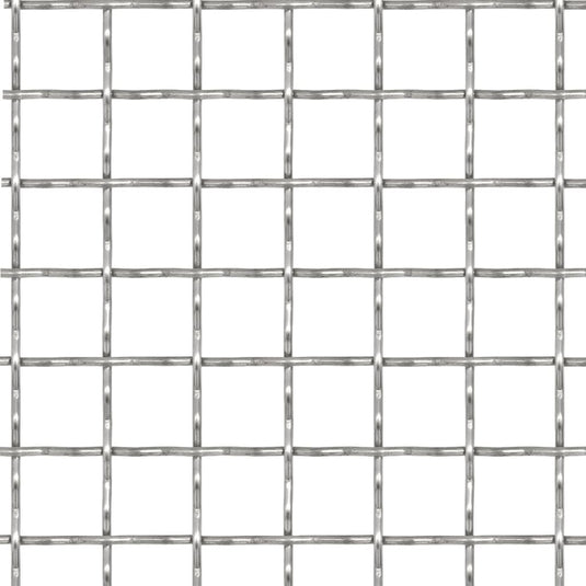 VidaXL Draadhek geweven gaas 100x85 cm 31x31x3 mm roestvrij staal