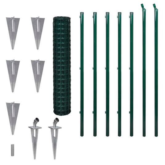 Vidaxl euro hek 10x1,7 m groen