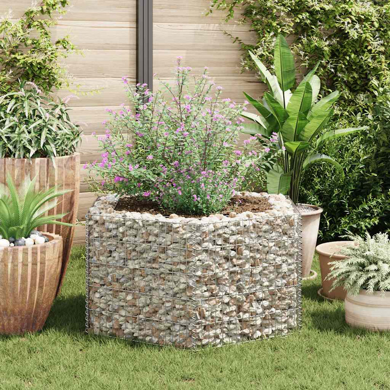 Load image into Gallery viewer, Vidaxl gabion plantenbak verhoogd zeshoekig 100x90x50 cm
